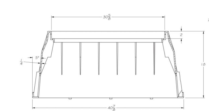 17x30x18 HDPE Plastic Pedestrian Rated Hand Holes w/Blank Lid, 1 Unit