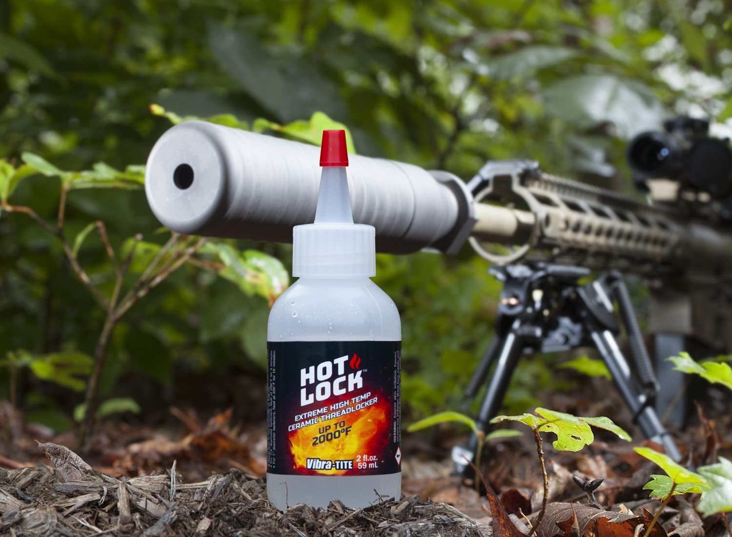 VibraTITE 19960 HotLock Extreme High Temperature Threadlocker, Translucent