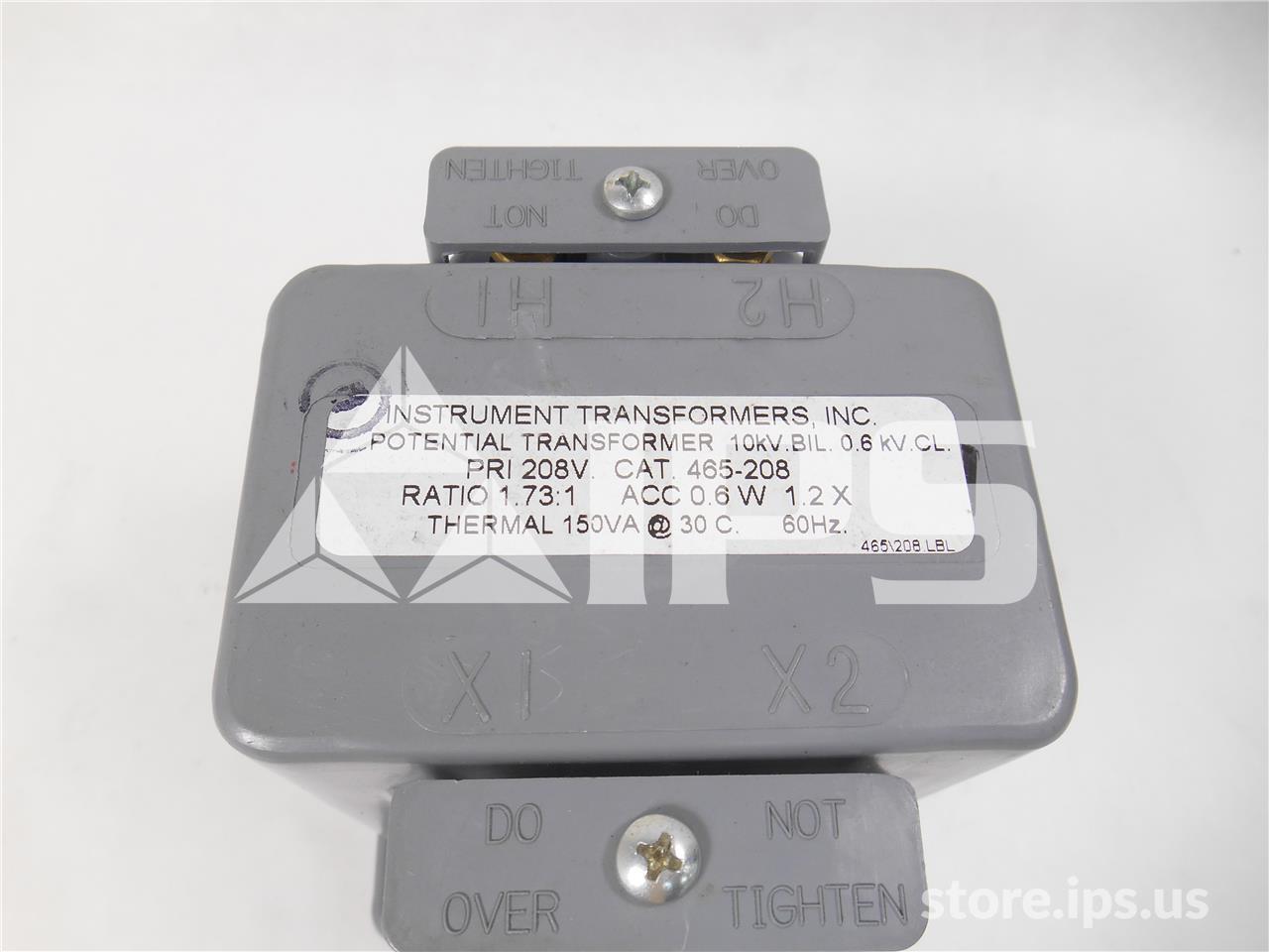 465-208 – 1.7:1 POTENTIAL TRANSFORMER UNUSED SURPLUS SKU017804