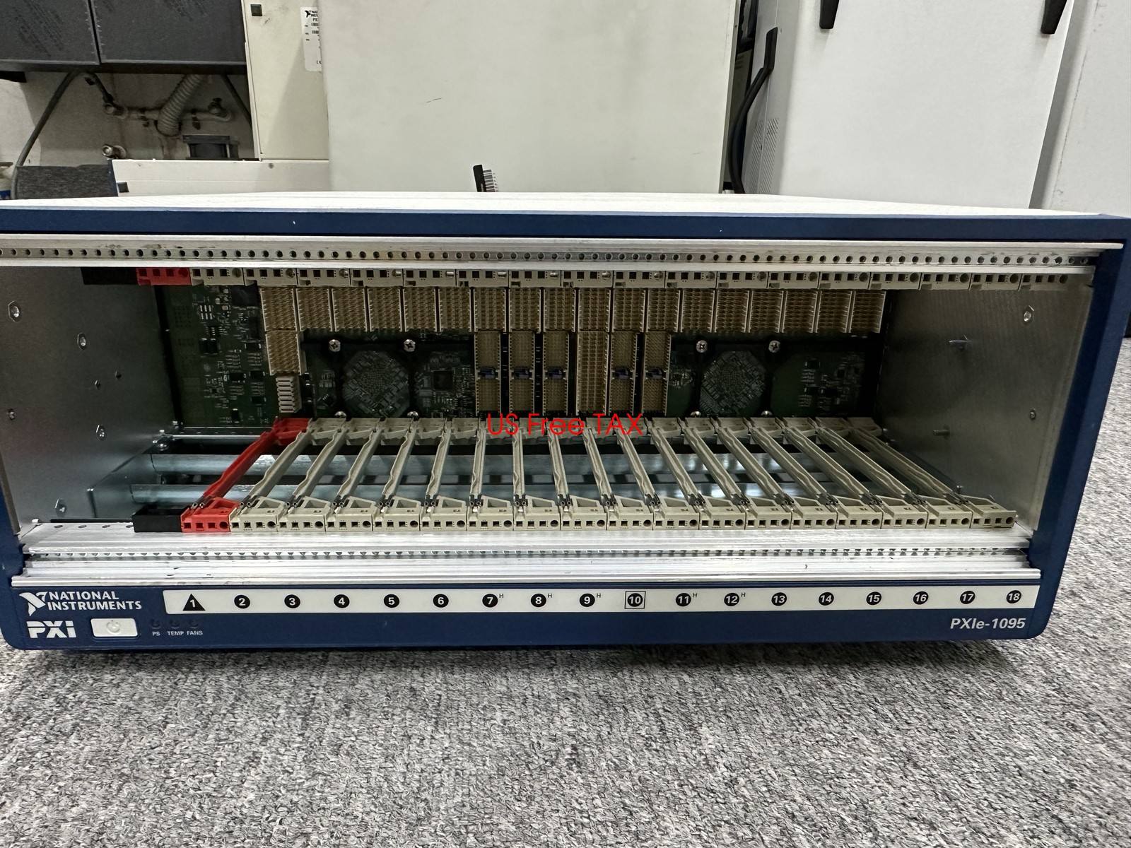 Used National Instruments NI PXIe-1095 PXIe, 18-Slot Up to 24 GB/s PXI Chassis