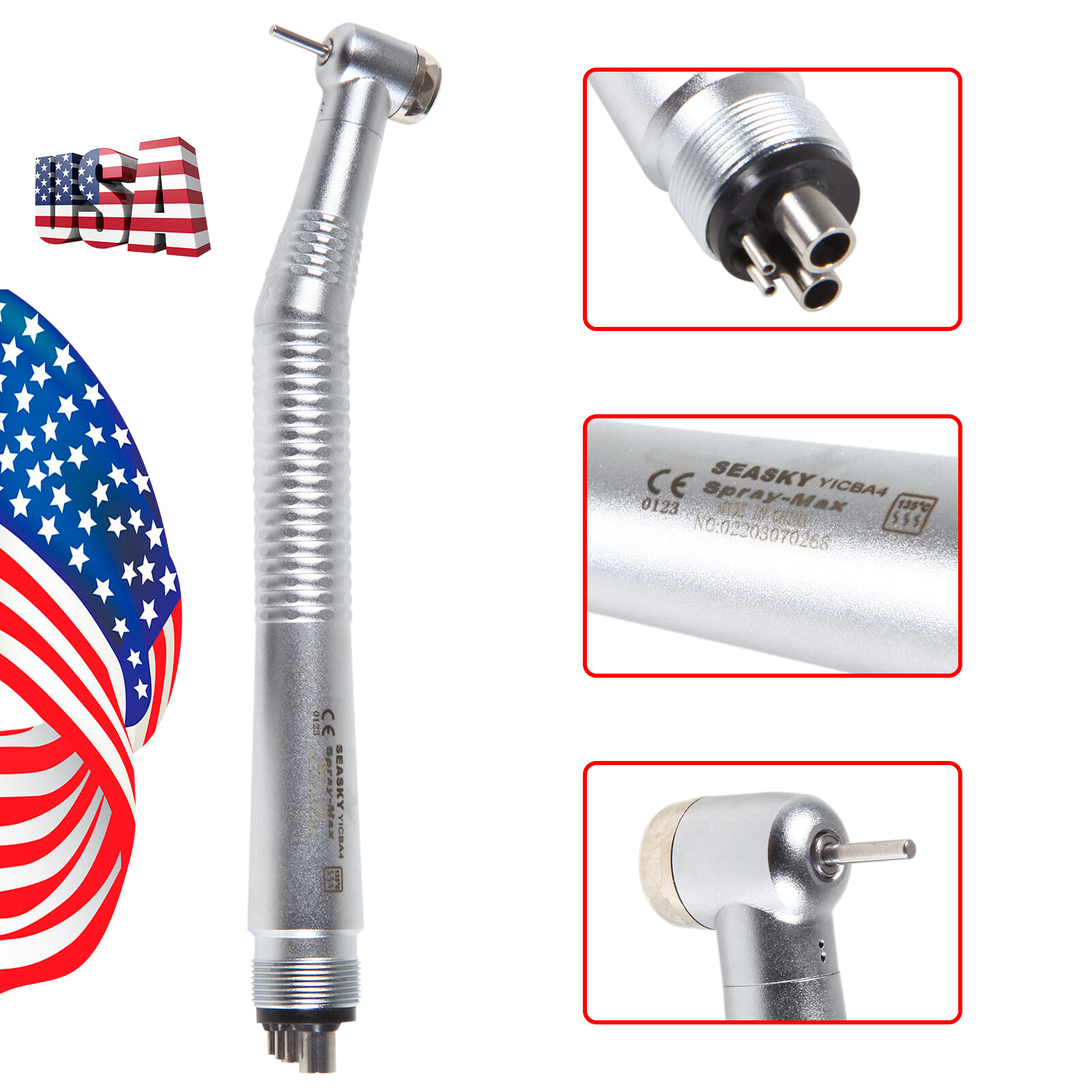 10* NSK PANA MAX Style Dental High Speed Handpiece Push Button 4Hole Air Turbine