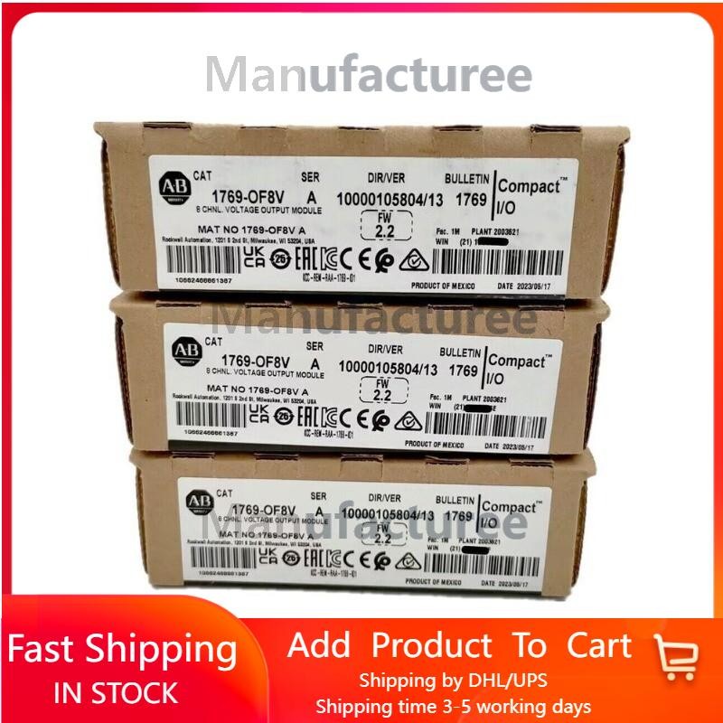 2023 New Factory Sealed AB 1769-OF8V SER A CompactLogix 8 Pt Output Module