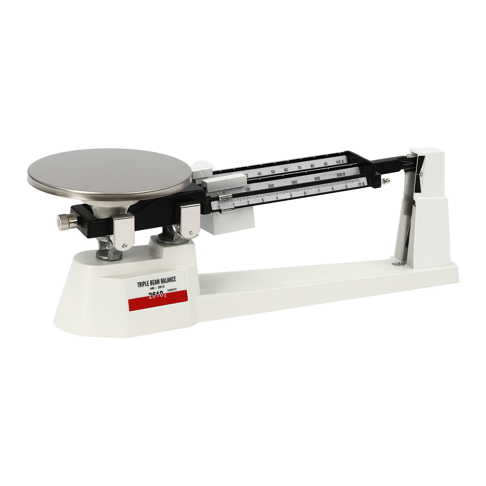 Lab Triple Beam Balance Scale 2610G x 0.1g Stainless Steel Retro Lightweight