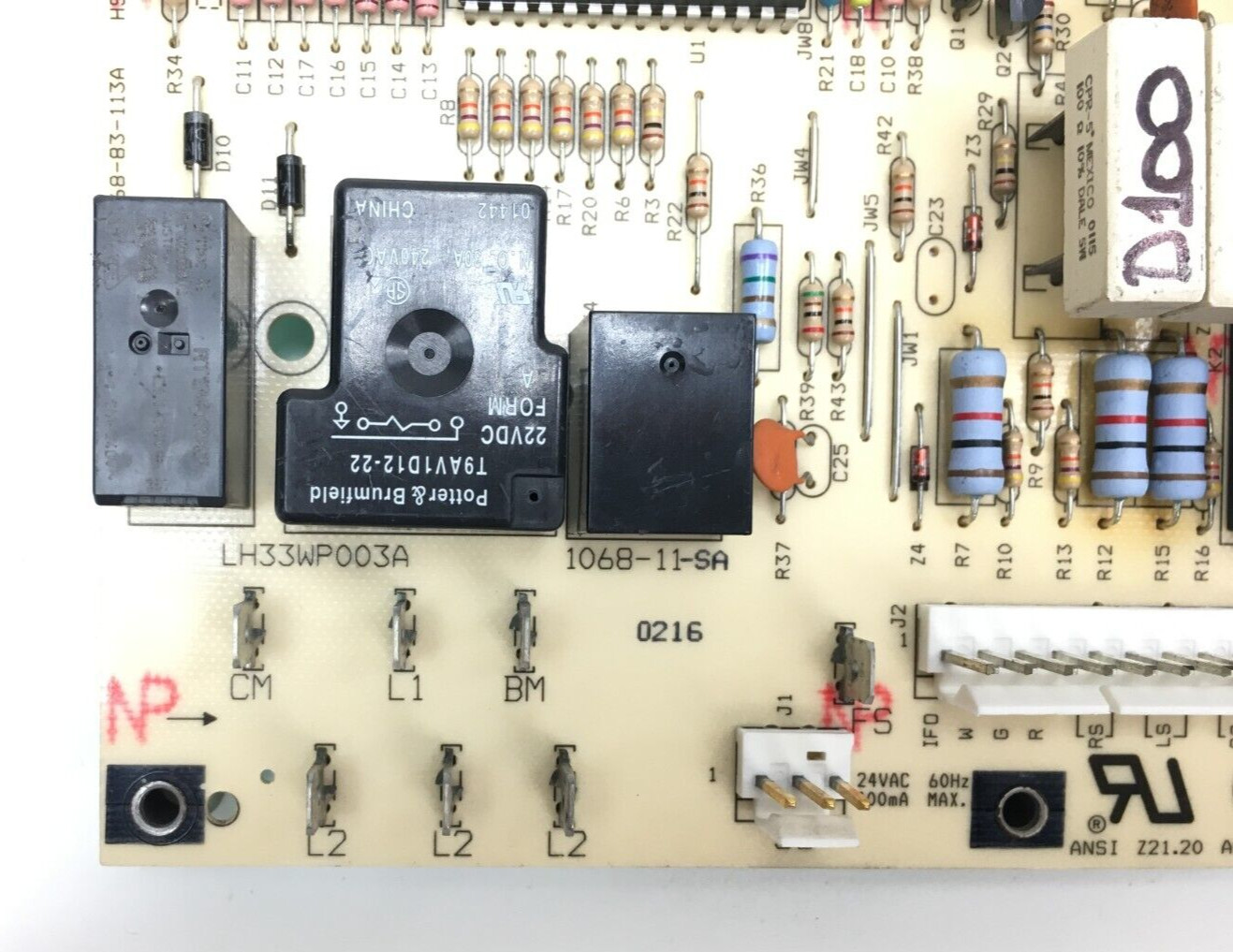 Carrier LH33WP003A Control Circuit Board 1068-11-SA used # D100