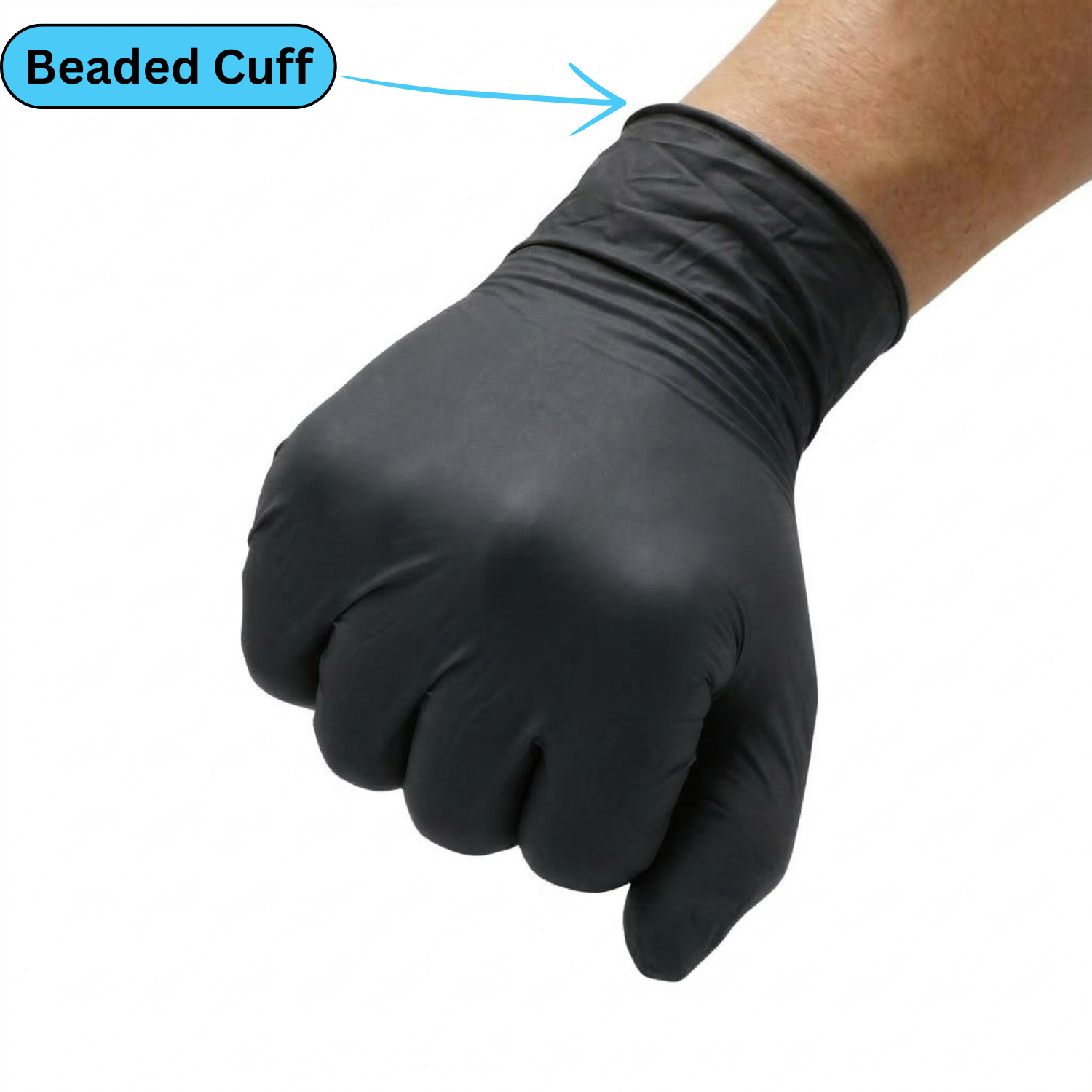 Black Nitrile Exam Powder-Free Disposable Gloves, Large 6 MIL, 1000 Pieces
