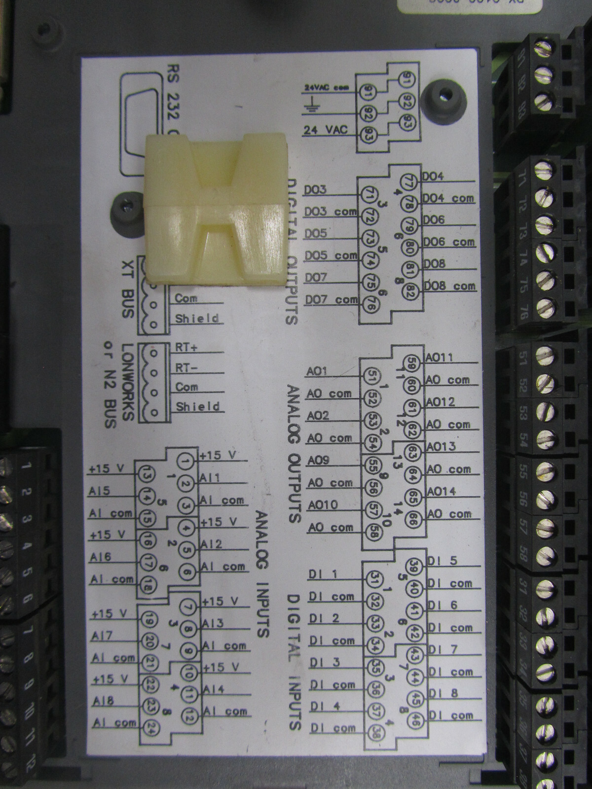 JOHNSON CONTROLS METASYS DX-9100-8454 PROGRAMMABLE CONTROLLER MODUAL