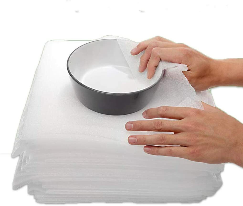 100 Foam Wrap Cushioning Sheets 12x12x1/16 packing materials for fragile items