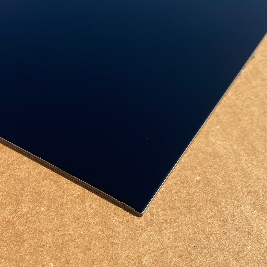 24″ x 48″ Aluminum Composite Sheet Gloss Black .080″ (2mm) Panel ACP, ACM