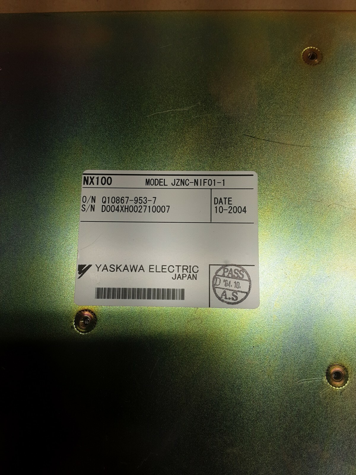 Yaskawa NX100 JZNC-NIF01-1 Circuit Board Control Board JANCD-NIO01-1 #1040×24