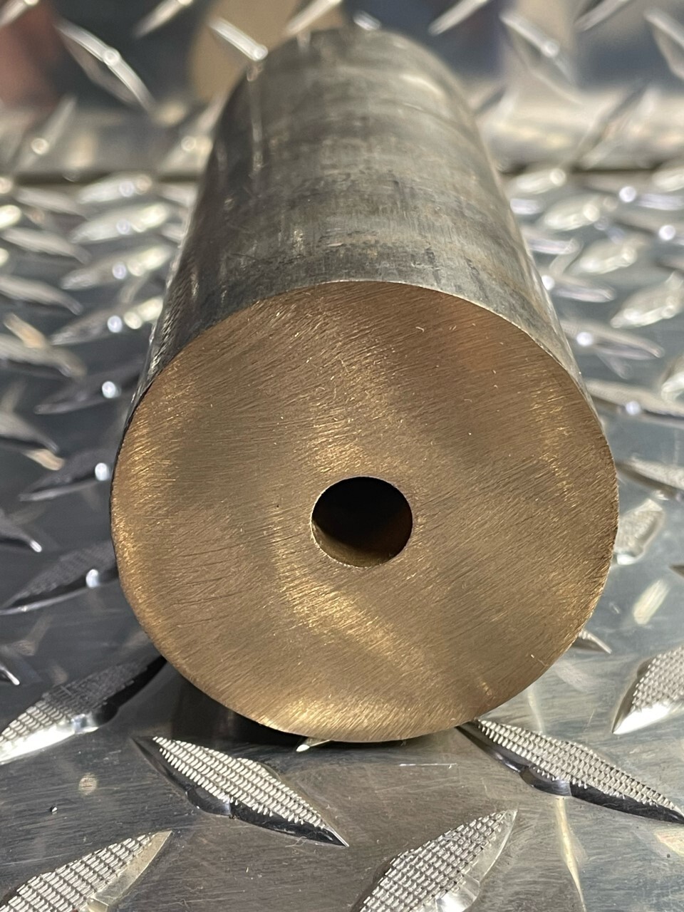 2″ OD x 3/8 ID x 6 inches long CDA 932 (SAE 660) Bearing Bronze Round Rod #6