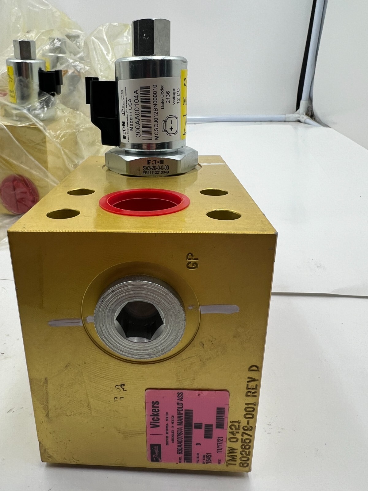 Danfoss Eaton Valve Hydraulic Manifold 630AA00787A, 6026579-001, 300AA00104A
