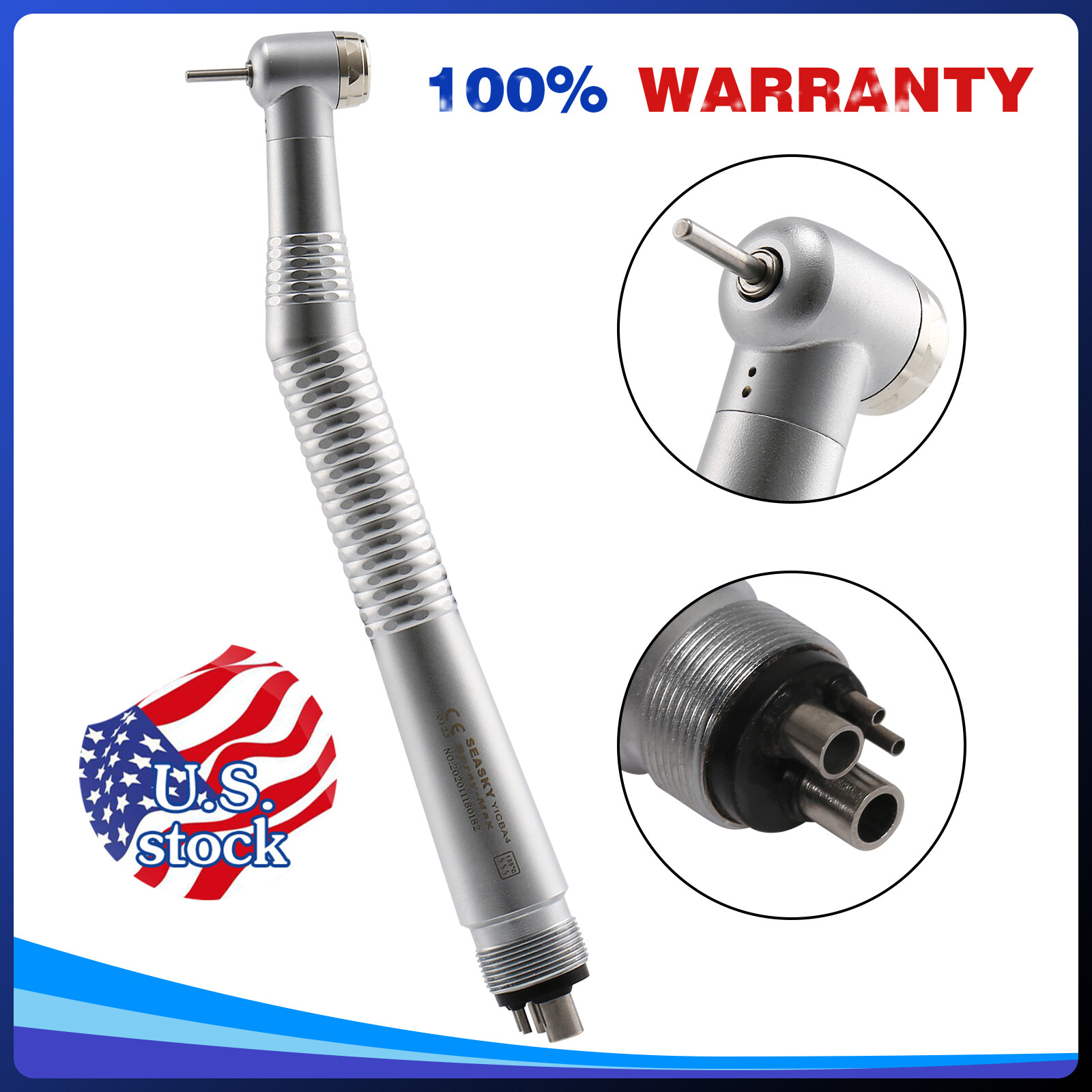 SEASKY NSK Pana Max Dental High Speed Turbine Handpiece Push 4-Hole 1-20*