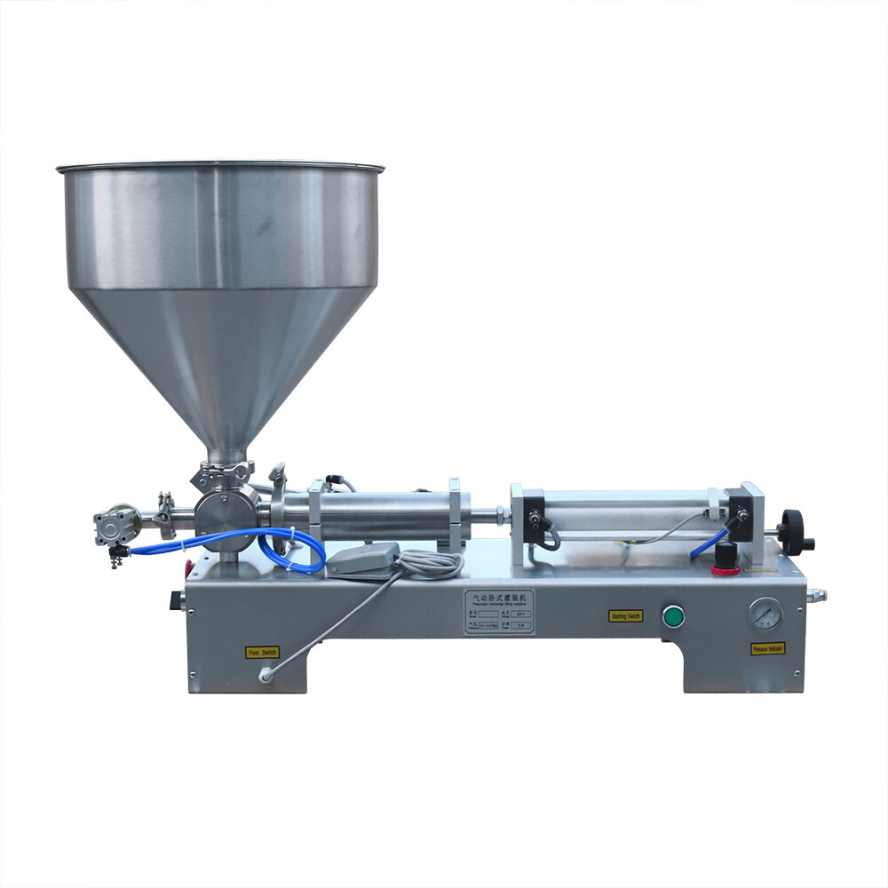 100-1000ml Paste Liquid Piston Filler Heating Filling Machine Single Nozzle 110V