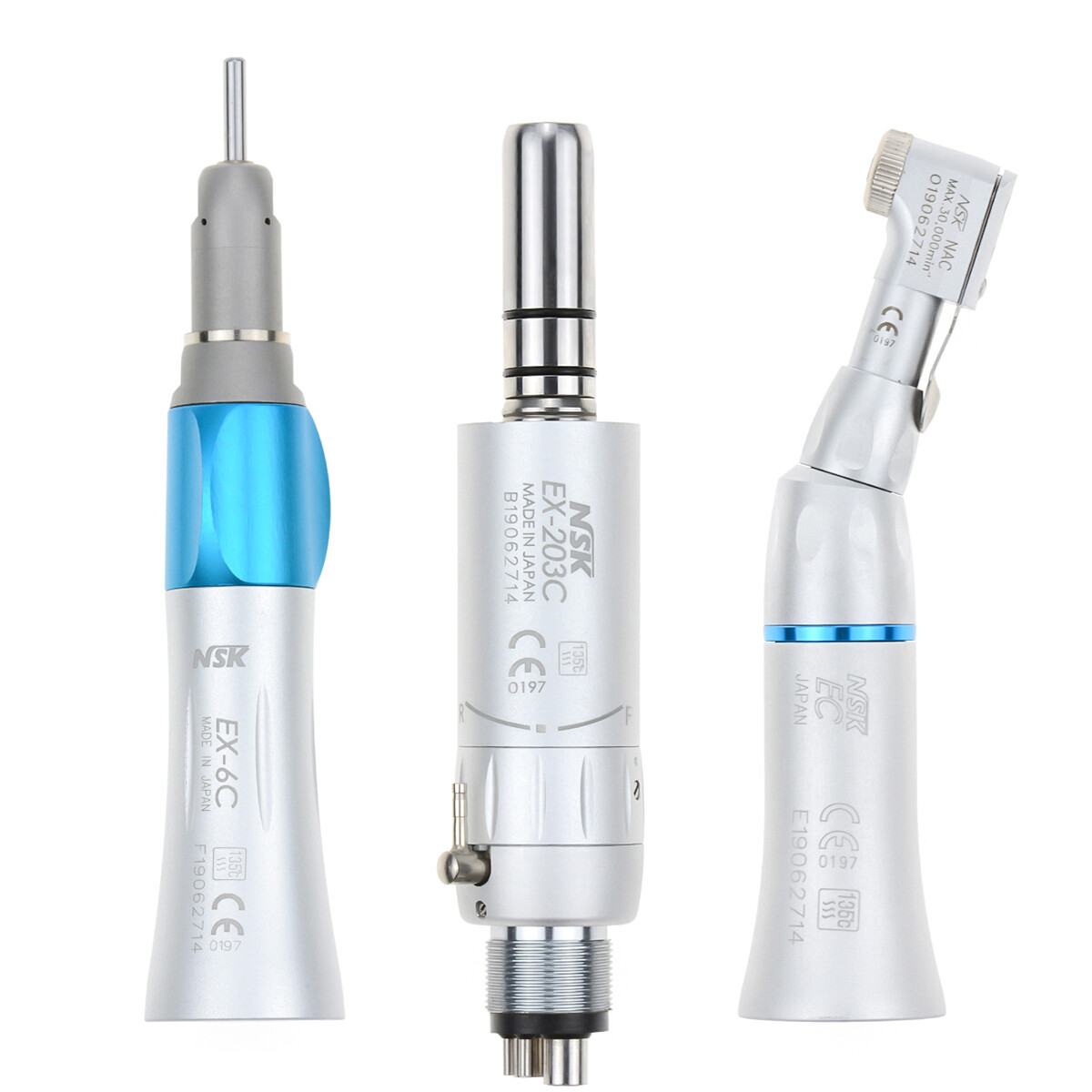 NSK Type Dental PANA MAX High Speed Handpieces Push Button+Low Speed EX203C 4/2H