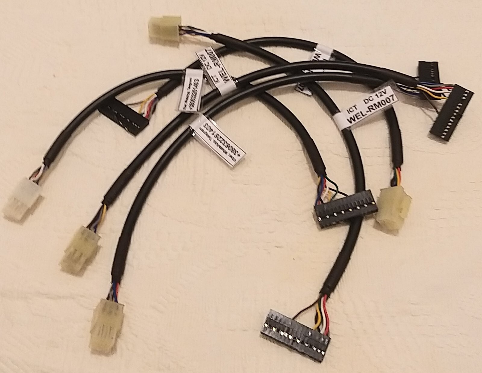 WEL-RM007 ICT A6 V6 Bill Acceptor Note Validator DC 12V Cable Harness 8 Wires