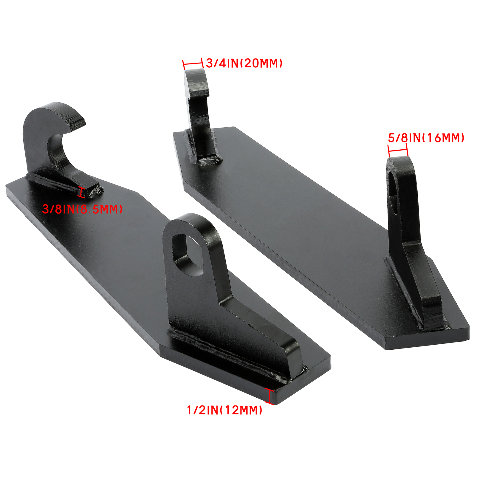 Fits John Deere Global Euro Style Tractor Attachment Weld on Mounting Brackets