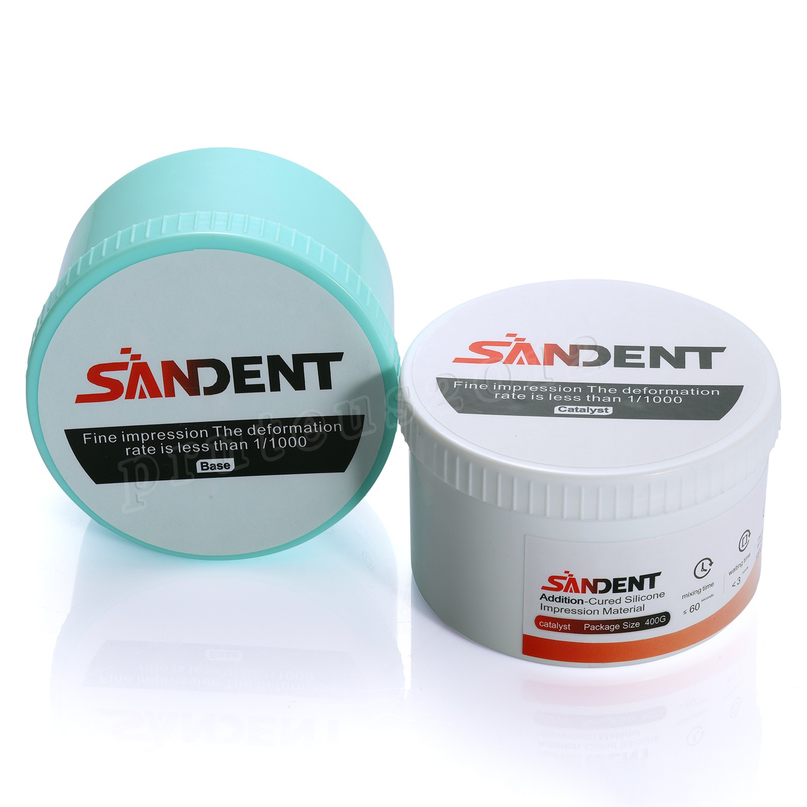 Dental Putty Fast Set VPS Dental Impression Material (400g Base & 400g Catalyst)