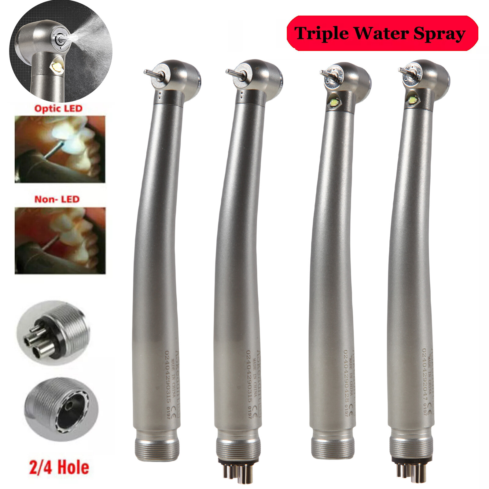 NSK Style Dental Fiber Optic LED E-generator/ High Speed Handpiece 2HOLE/4HOLE