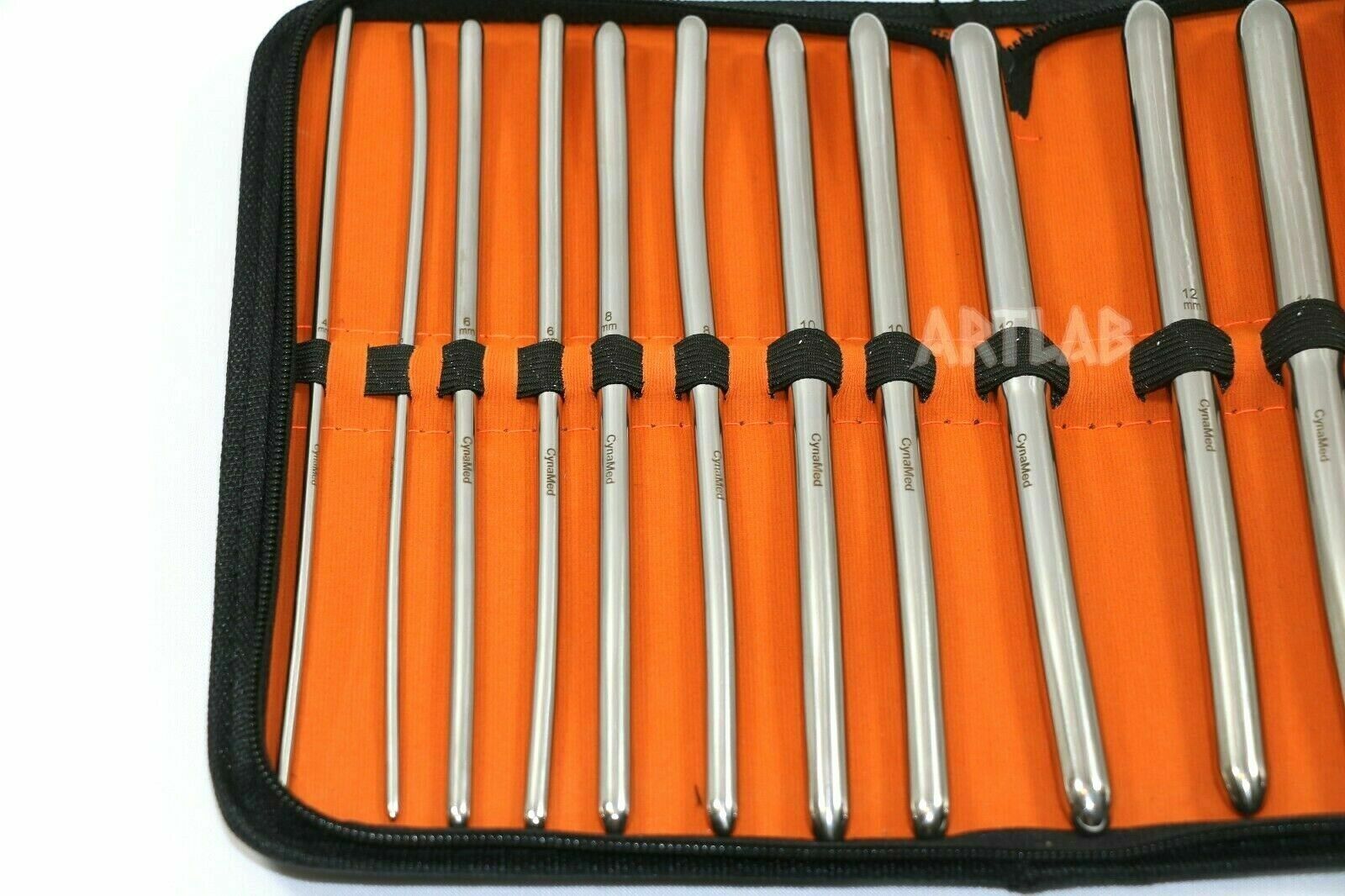 Premium set of 14 Hegar Dilator Set Uterine Urethral Diagnostic Surgical Sounds