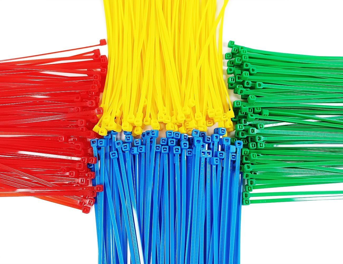 400Pack 8 Inch Multi Colors Heavy Duty Cable Zip Ties for Indoor and Outdoor Use