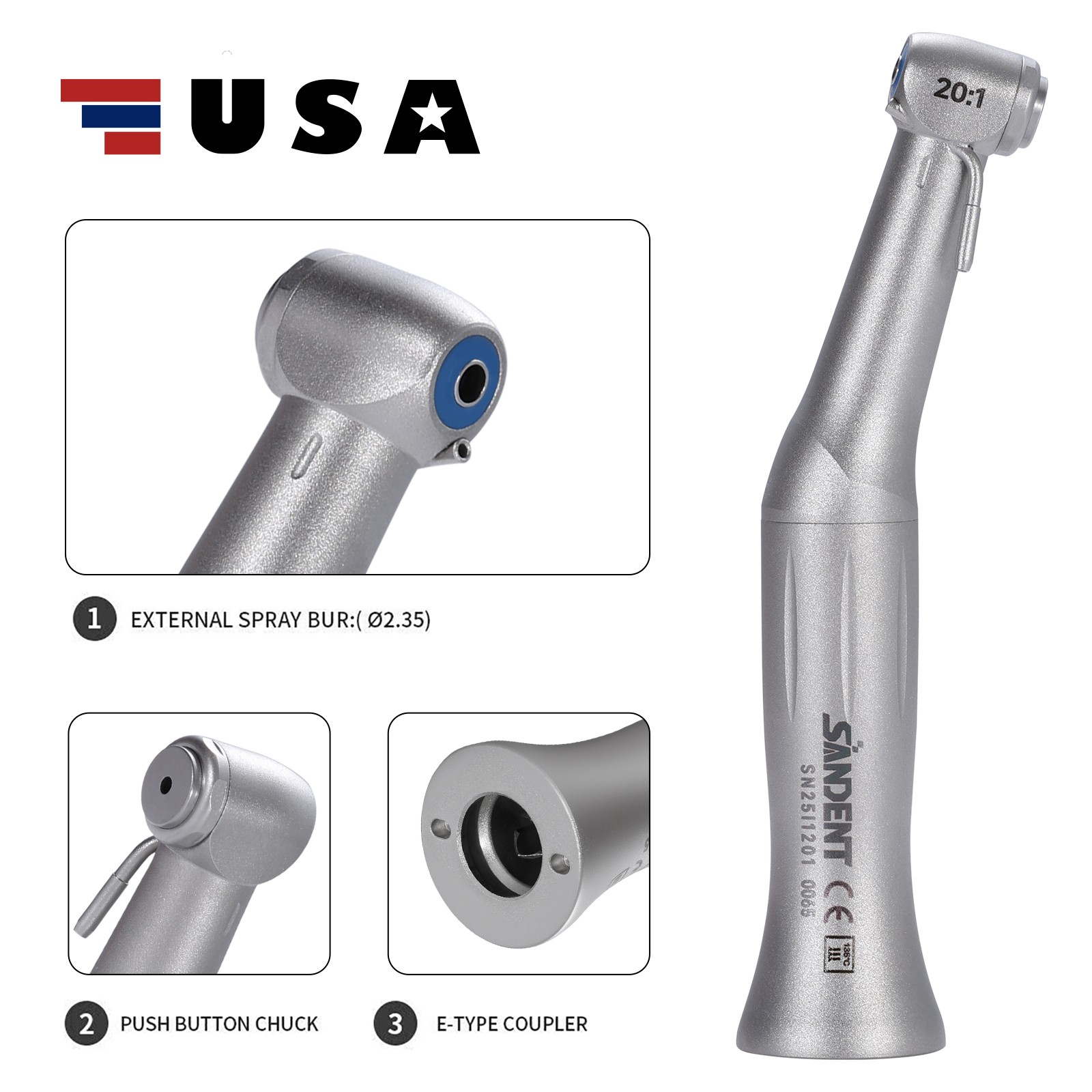 Woodpecker Dental LCD Endo Apex Locator Endodontic Root Canal Finder Measure ty