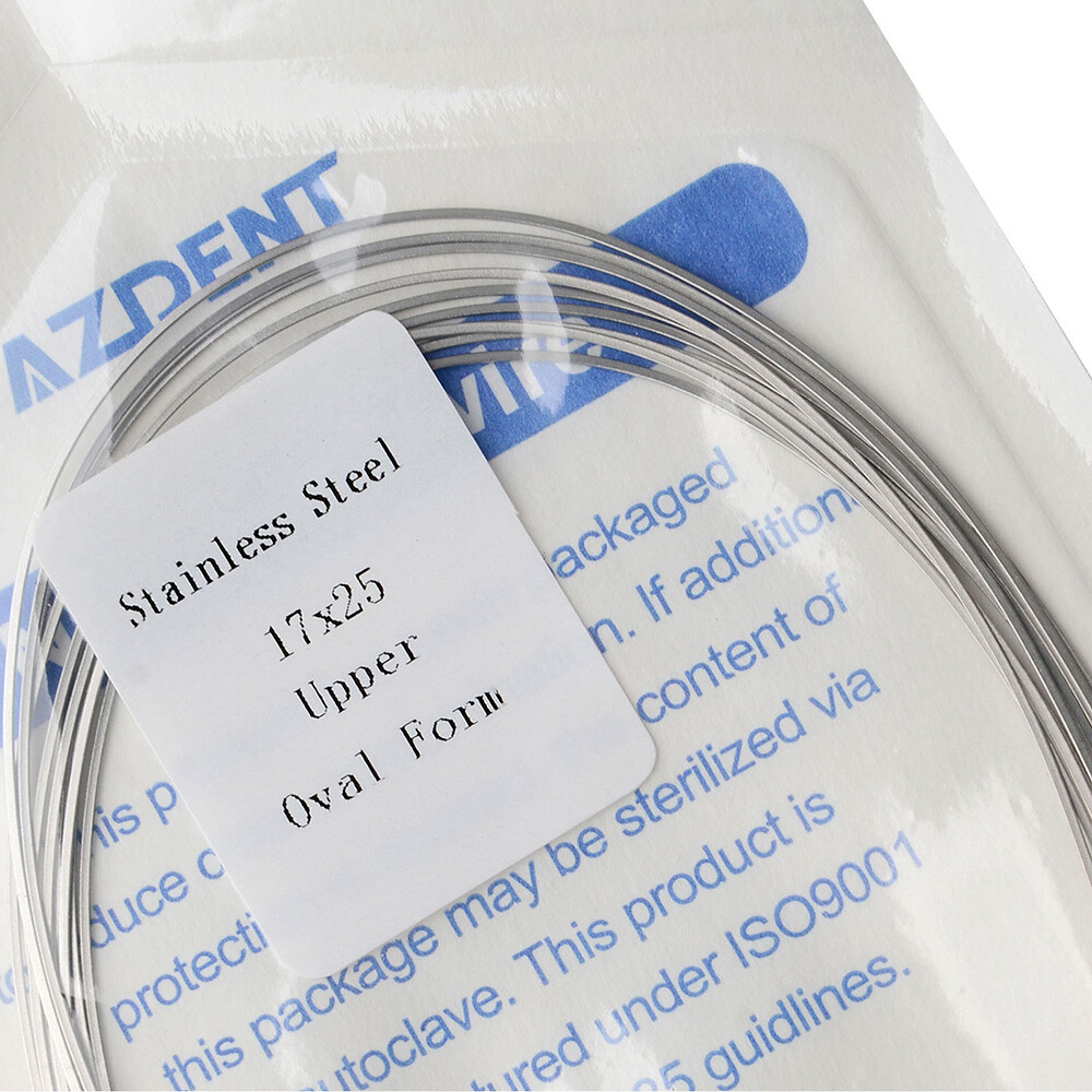 AZDENT Dental Stainless Steel Rectangular Arch Wires Nature Form / Oval Form