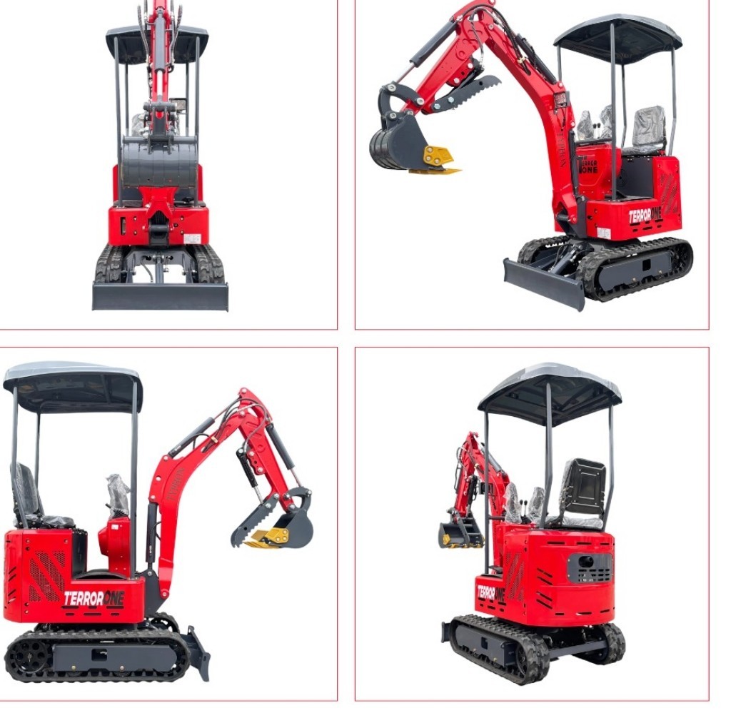 13.5HP Mini Excavator 1 TON B&S EPA Engine Hydraulic Thumb Digger Free Shipping