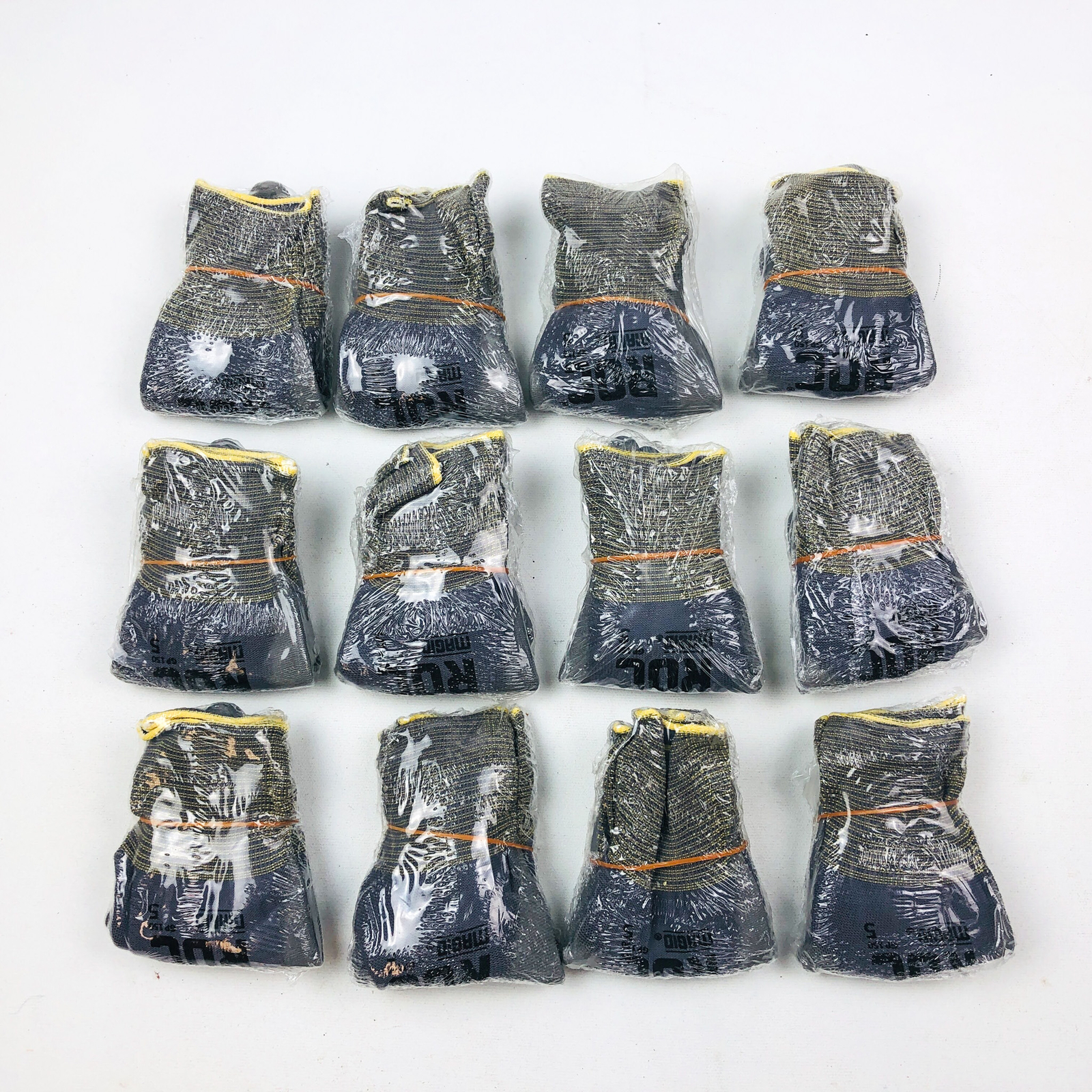 12 Pair Palm Coated Work Gloves Extra Small XS Polyurethane PU Nylon Shell 15 Ga