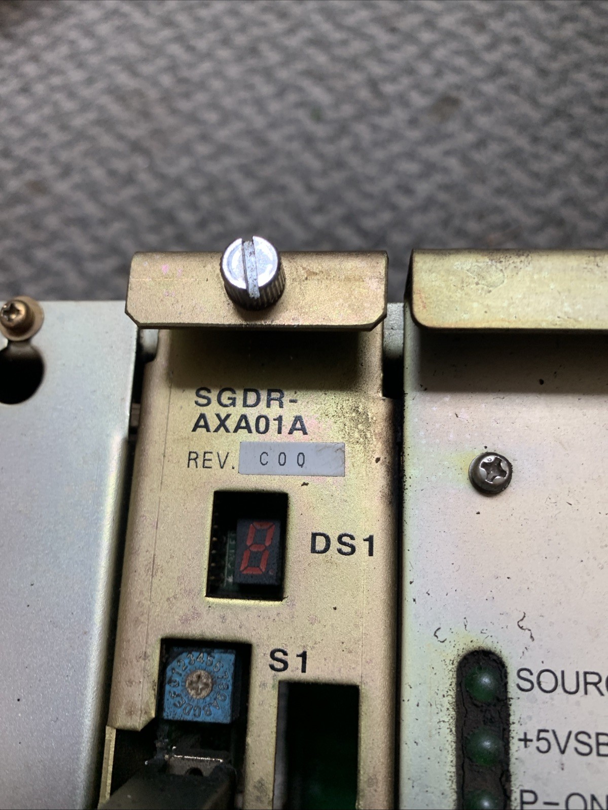 Yaskawa JZNC-NRK01-1 Power Supply Rack, CPS-420F, JZNC-NIF01-1, SGDR-AXA01A