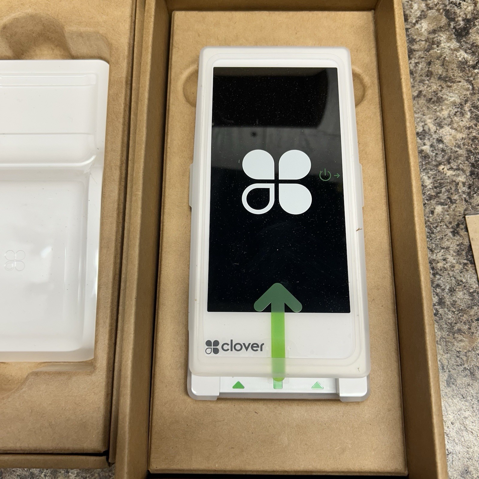 Clover Flex 3 Handheld POS System/C405 + Wireless Cradle K405 + Charger Adapter