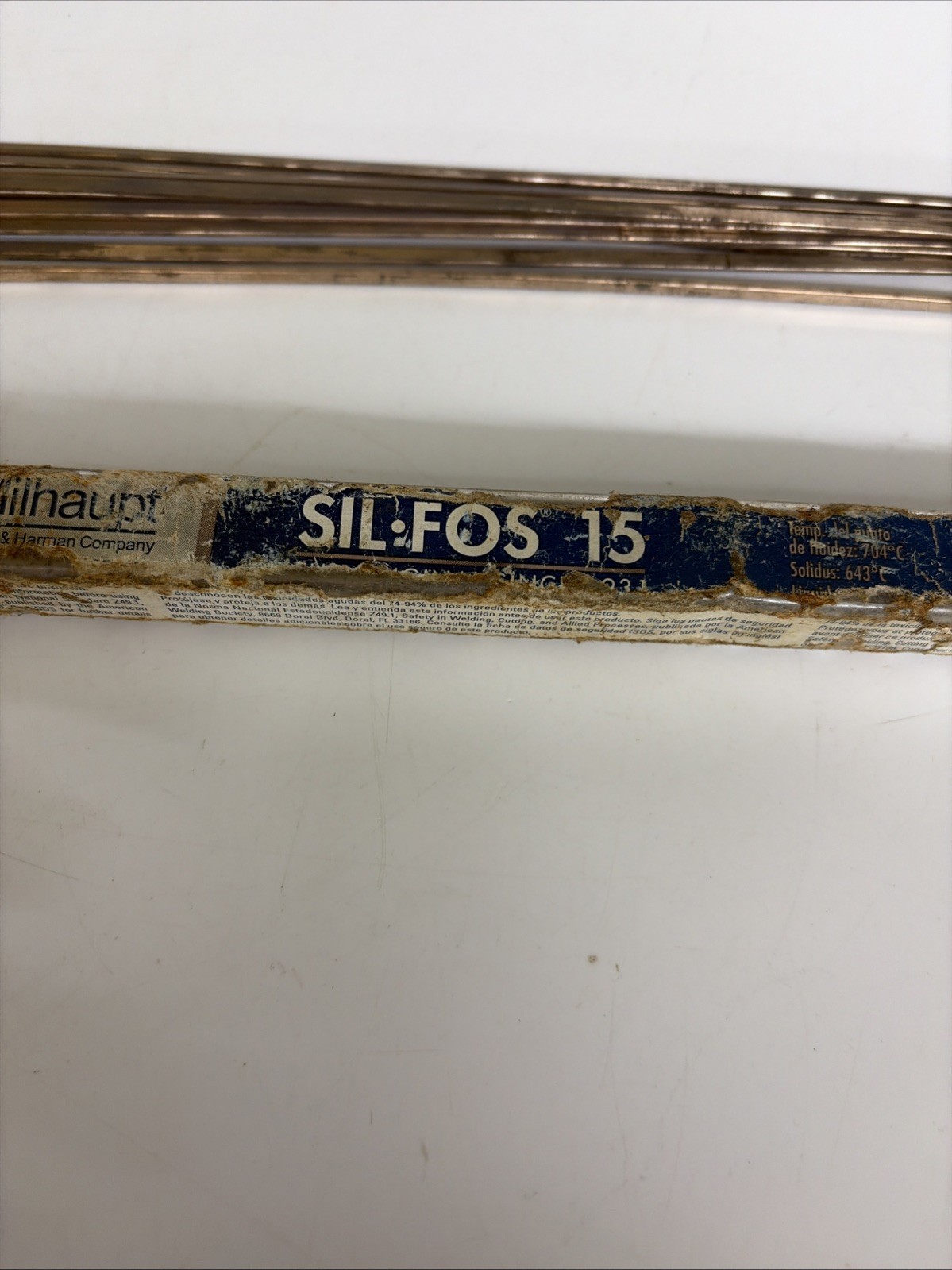 Lucas Milhaupt Sil Fos 15 Brazing Rods 15% Silver Alloy Lot of 12