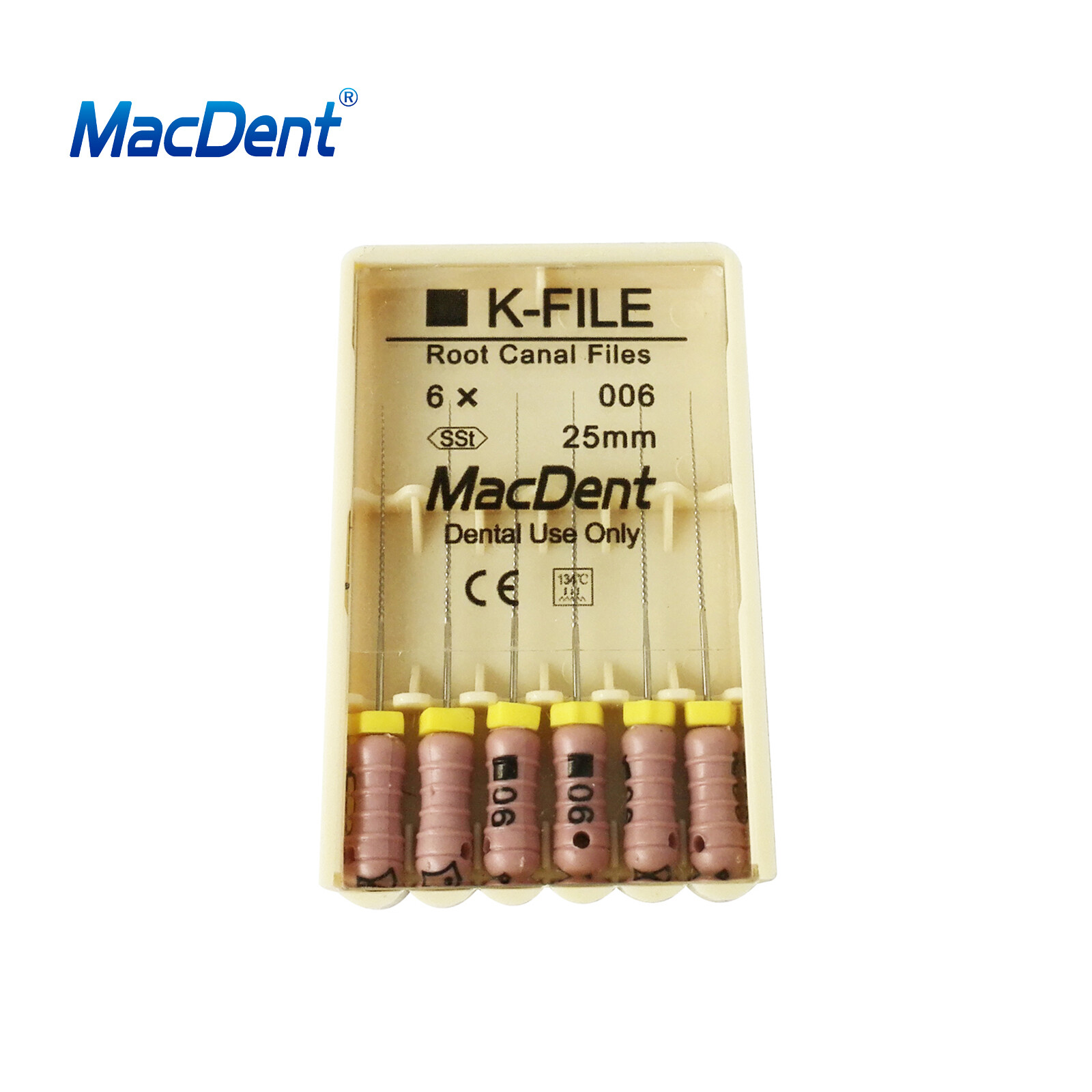MacDent Limas de endodoncia manual dental K-Files acero inoxidable 21/25/31mm
