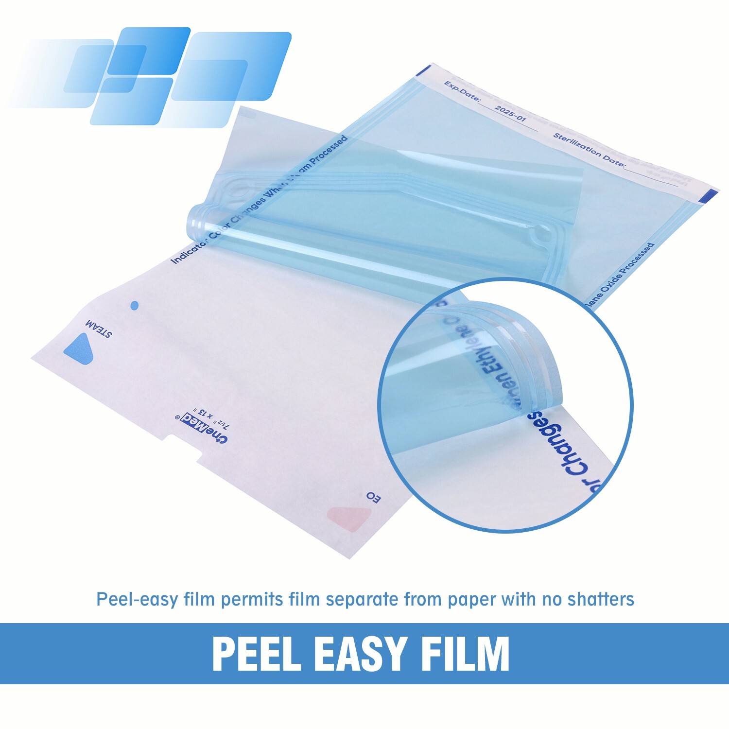 4000(20 Boxes) Self Sealing Sterilization Pouches Autoclave Pouch-2.75″x9″