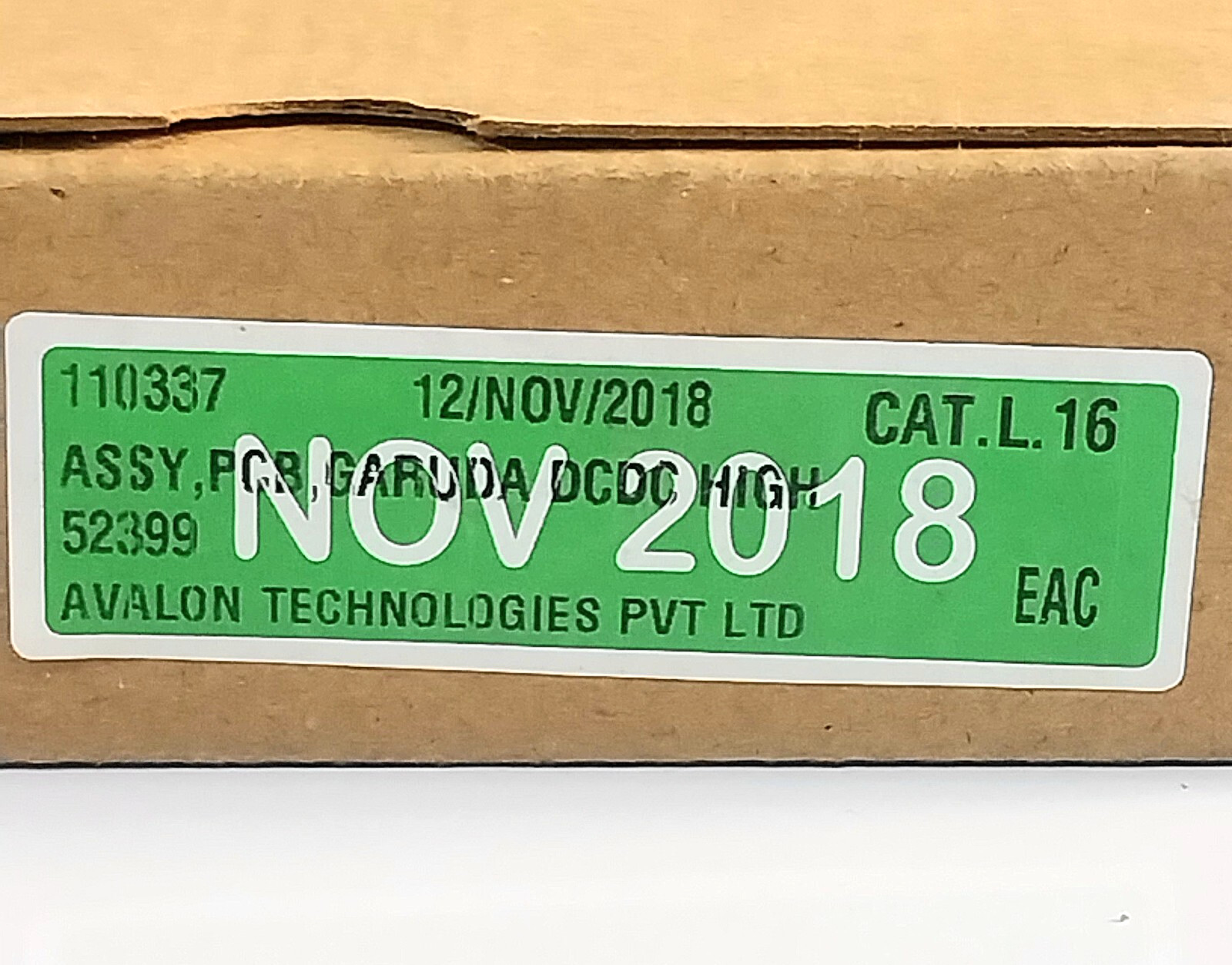 BLOOM ENERGY 110337 ASSY GARUDA DCDC HIGH PCB CARD CARD A1103370C184200274