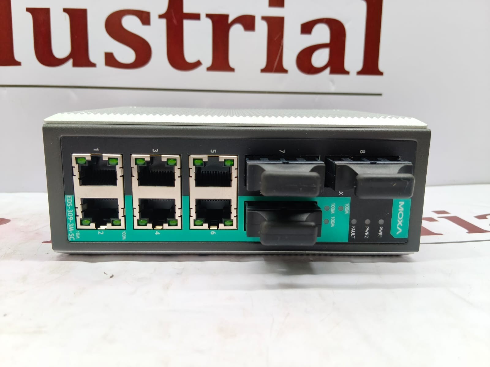 Moxa EDS-309-3M-SC 9-Port Unmanaged Industrial Ethernet Switch NEW REV 1.4.0