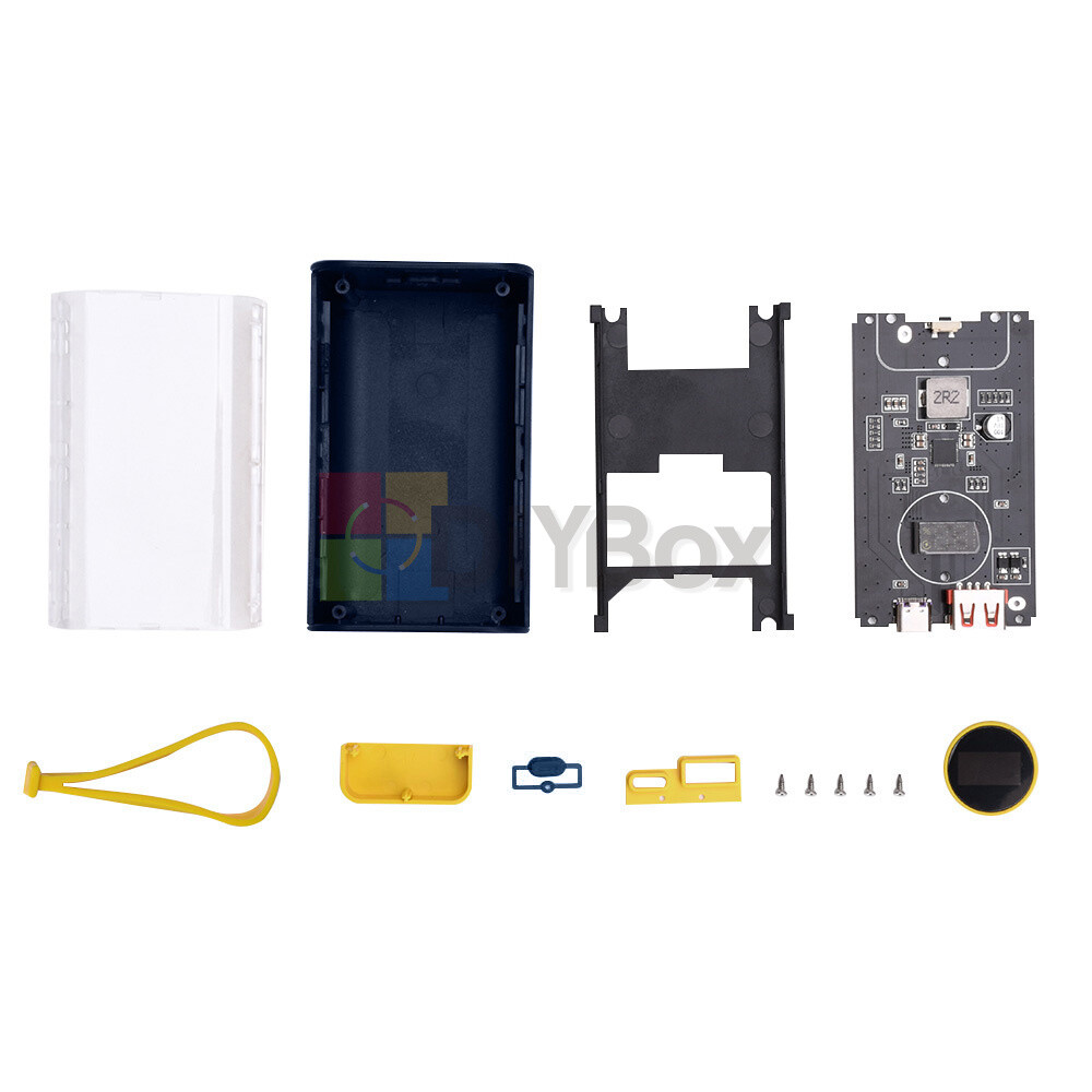 DIY Kits Power Bank Box PD 22.5W Portable 18650 USB Power Bank Case 10000mAh