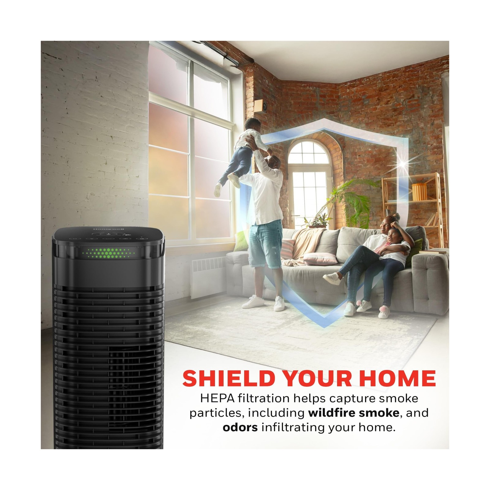 Honeywell HEPA Air Purifier for Home, 990 Ft² Rooms in 1 hour, HEPA… Fast