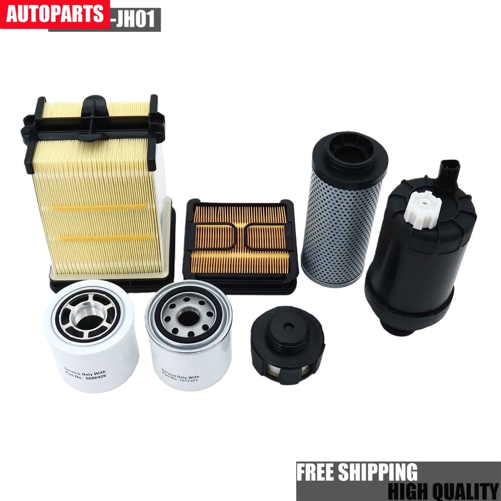 Filter Service Kit for Bobcat S450 S510 S530 S550 S570 S590 T550 T590 T630 T450