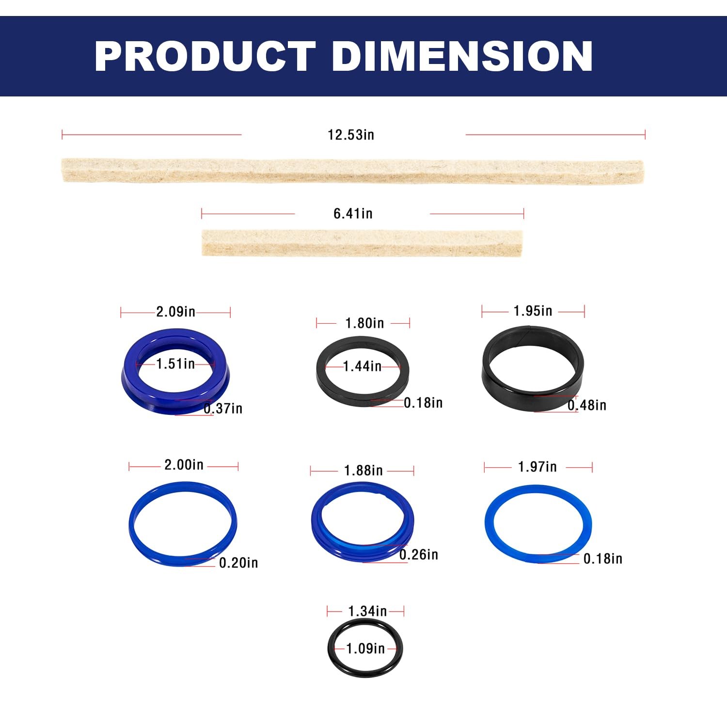 Rotary lift n342 Seal Kit hydraulic cylinder kit Pacoma cylinders N342-12 seals