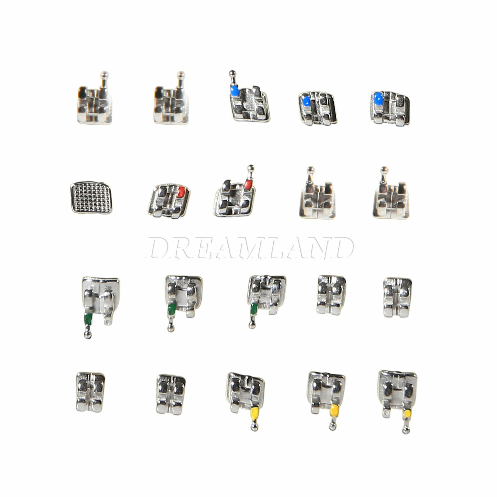 100Packs Dental Orthodontics Bracket Braces Mini Roth 022″ 3-4-5hooks #2 RP^^op