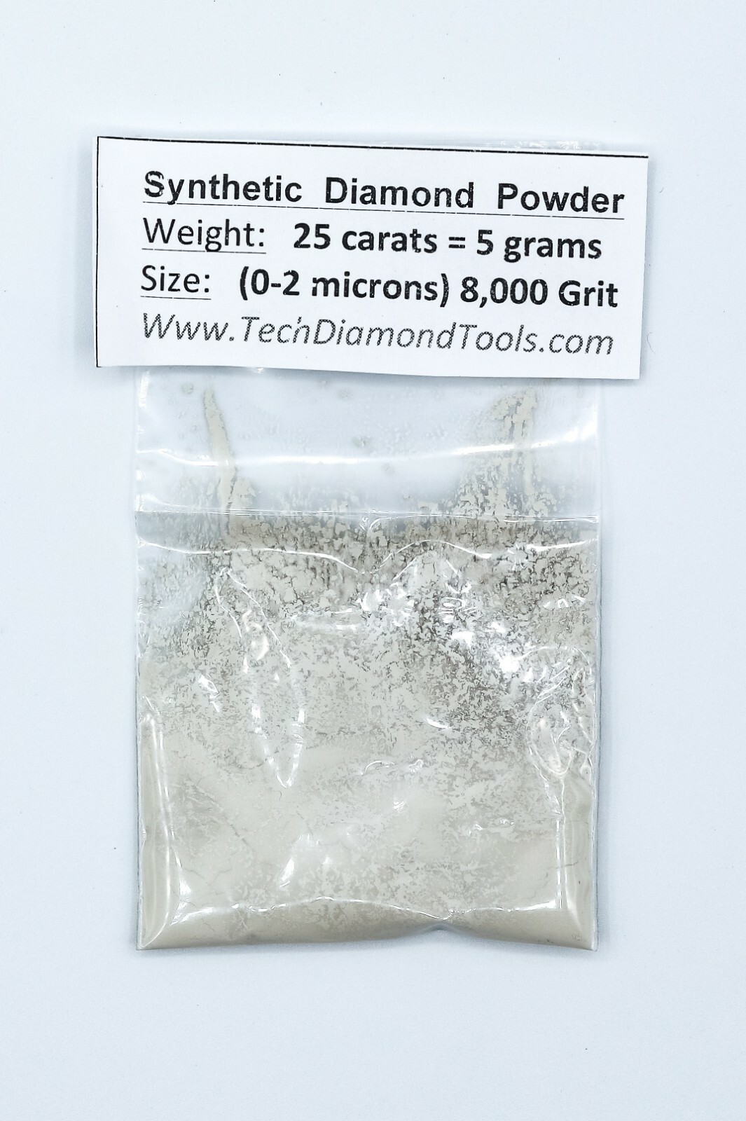 TechDiamondTools Diamond Powder 8.000 Grit 0-2 Microns, 25 cts = 5 Grams