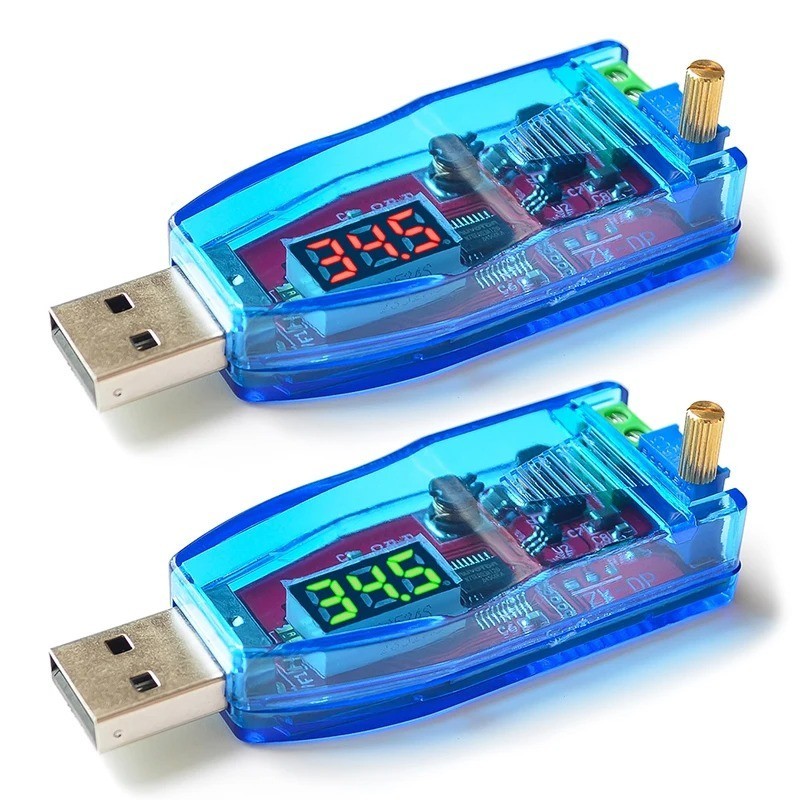 Green 5V to 1-24V USB Step Up Down Power Supply Module Buck Boost Converter NEW