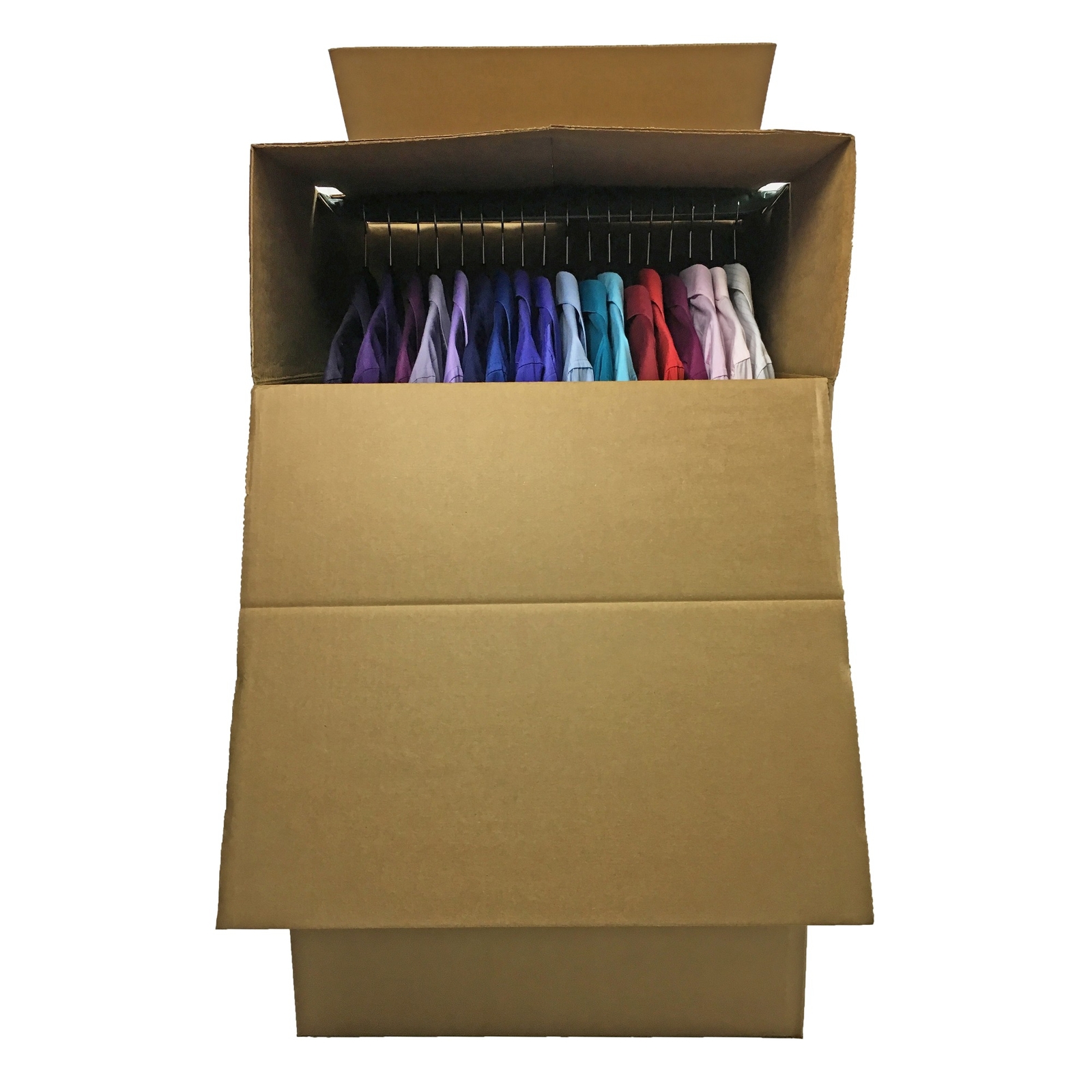 UBMOVE Large Corrugated Wardrobe Moving Boxes (Bundle of 3) 24″ x 24″ x40″
