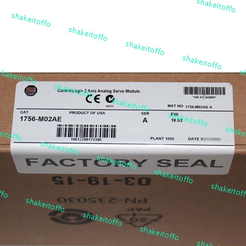 New Factory Sealed AB 1756-M02AE SER A ControlLogix 2-Axis Encoder 1756M02AE