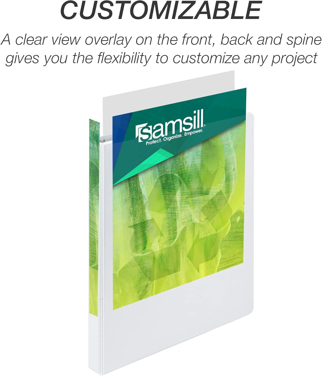 Plant-Based 0.5 Inch Durable round Ring, View Binder, Eco-Friendly, USDA Certifi