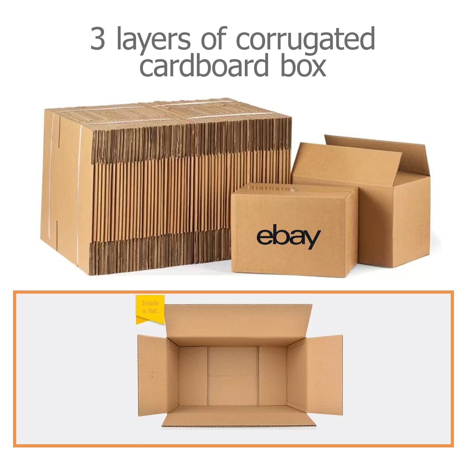25-100pcs 10″x8″x6″ 8″x6″x4″ Shipping Packing corrugated cardboard boxes ebay UL
