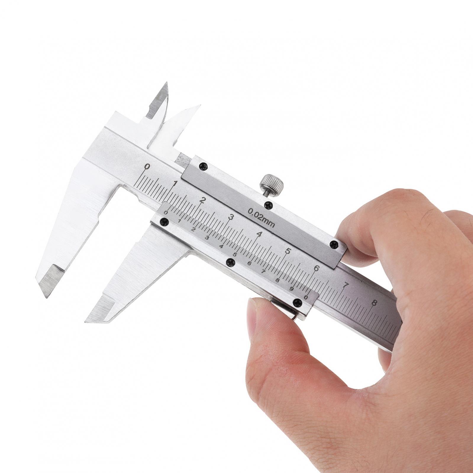 Vernier Caliper,0-150mm Manual Non Digital Calipers, Carbon Steel Micrometer