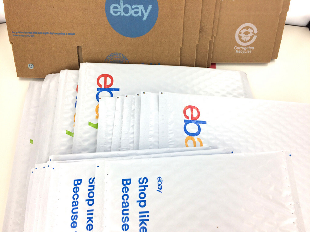 29 Ct Ebay Shipping Kit Lot Boxes Padded Bubble Envelopes Mailers Tape Stickers