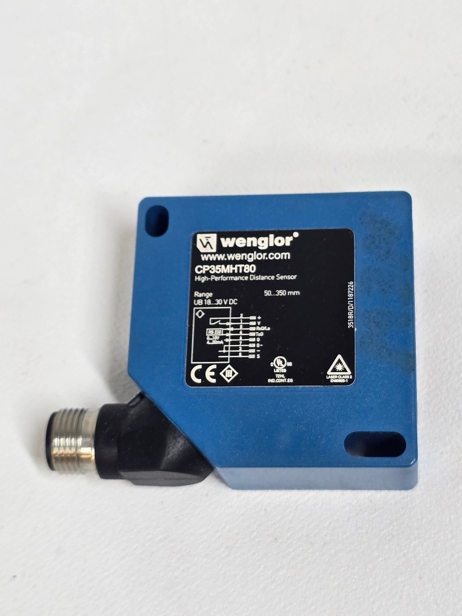Wenglor CP35MHT80 Laser Distance Sensor 50 350mm RS232 0-10V 4-20mA