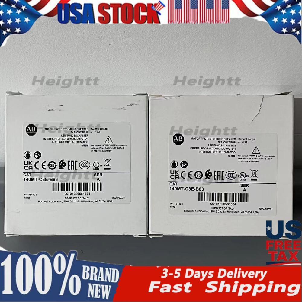 ALLEN BRADLEY 140MT-C3E-B63 Motor Protector / Circuit Breaker AB 140MT-C3E-B63